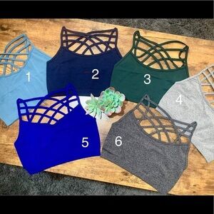 Criss cross Bralettes